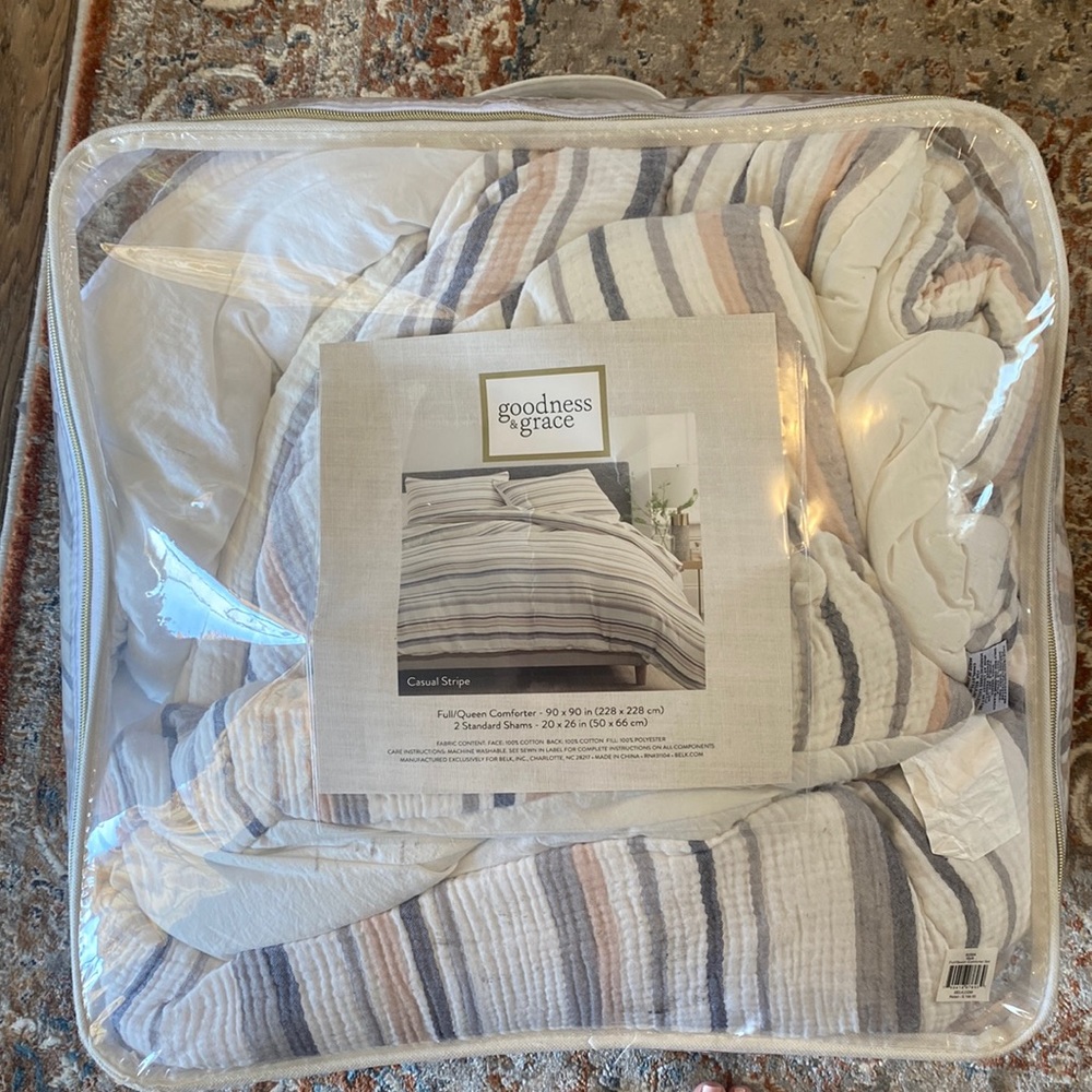 COPY - Goodness & Grace neutral full/queen comforter set
